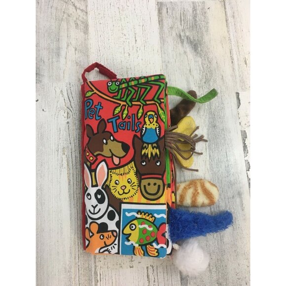 Soft Cloth Baby Book Lot of 3 Jellycat Gund Melissa & Doug Pet Tails Elephant - Picture 7 of 11